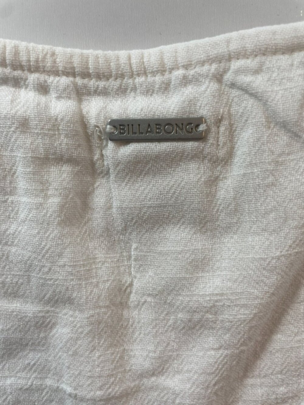 Billabong Open Skies Woven Tank Top White Sleeveless Square Neck Wmn's Sz S NWT - Picture 5 of 7